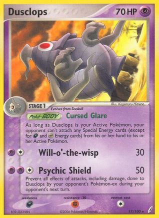 [PKM-R] Dusclops (17/100) [EX: Crystal Guardians]