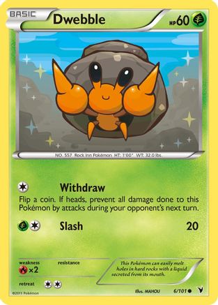 [PKM] Dwebble (6/101) [Black & White: Noble Victories]