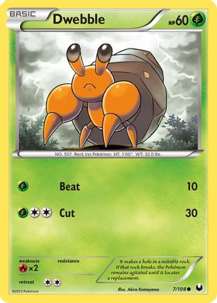 [PKM] Dwebble (7/108) [Black & White: Dark Explorers]