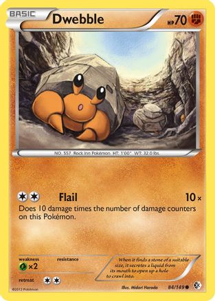 [PKM-C] Dwebble (84/149) [Black & White: Boundaries Crossed]