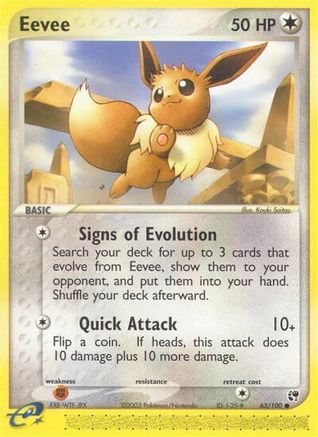 [PKM] Eevee (63/100) [EX: Sandstorm]