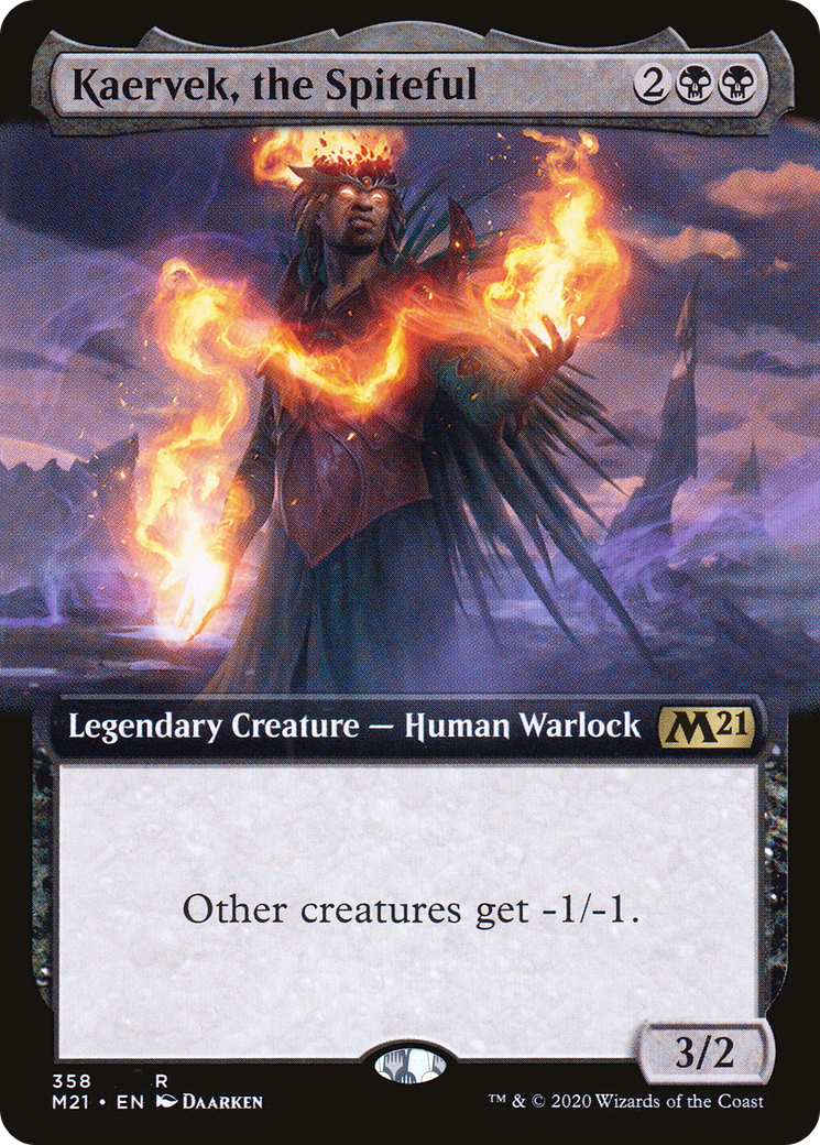 {R} Kaervek, the Spiteful (Extended Art) [Core Set 2021][M21 358]