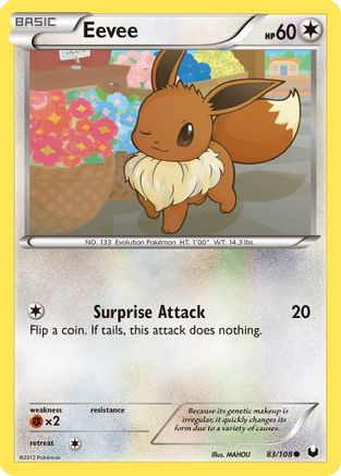 [PKM-C] Eevee (83/108) [Black & White: Dark Explorers]