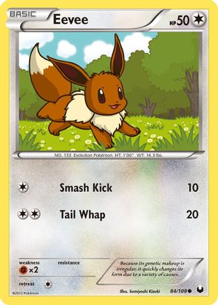 [PKM-C] Eevee (84/108) [Black & White: Dark Explorers]