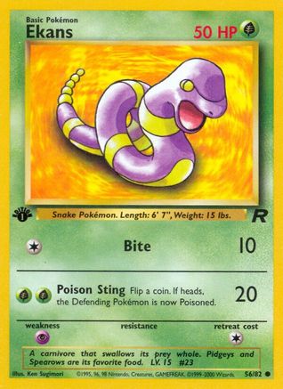 [PKM] Ekans (56/82) [Team Rocket 1st Edition]