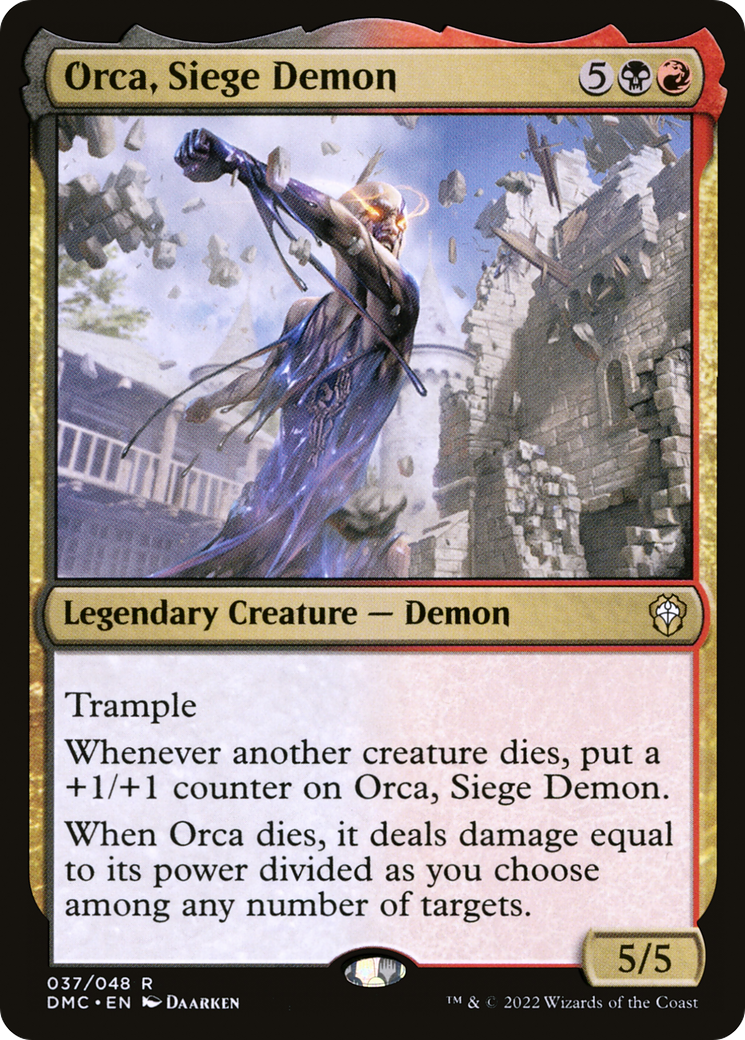 {R} Orca, Siege Demon [Dominaria United Commander][DMC 037]