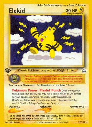 [PKM] Elekid (22/111) [Neo Genesis 1st Edition]