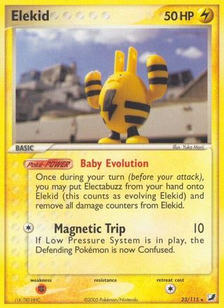 [PKM] Elekid (23/115) (Stamped) [EX: Unseen Forces]