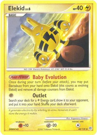 [PKM] Elekid (48/130) [Diamond & Pearl: Base Set]