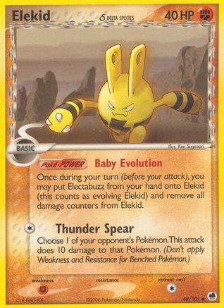 [PKM] Elekid (48/101) (Delta Species) (Stamped) [EX: Dragon Frontiers]