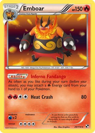 [PKM] Emboar (20/114) [Black & White: Base Set]