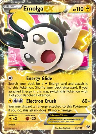[PKM-R] Emolga EX (46/146) [XY: Base Set]