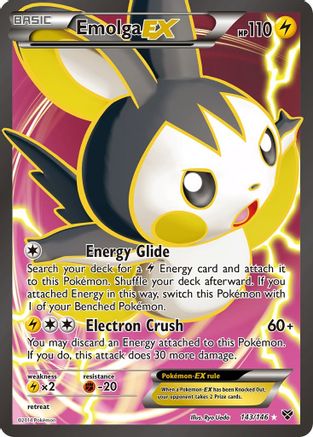 [PKM] Emolga EX (143/146) [XY: Base Set]