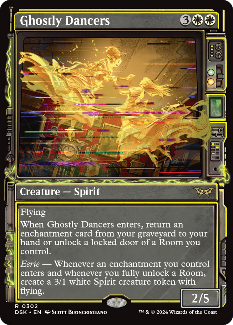 {@R} Ghostly Dancers (Showcase) [Duskmourn: House of Horror][DSK 302]