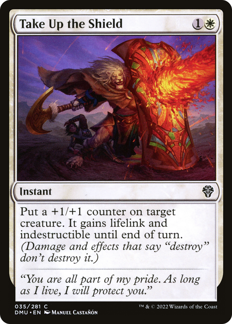 {C} Take Up the Shield [Dominaria United][DMU 035]