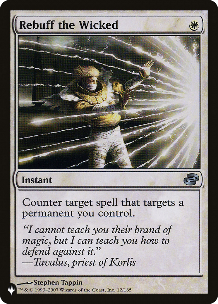 Rebuff the Wicked [LIST 12/165]
