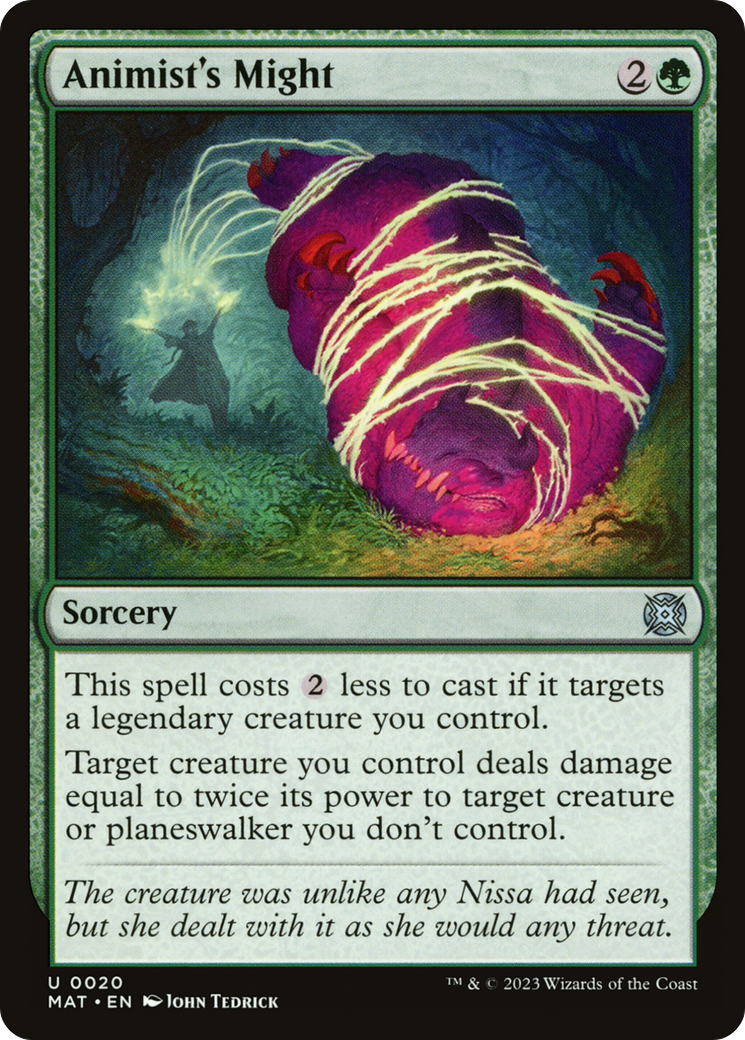 {C} Animist's Might [March of the Machine: The Aftermath][MAT 020]