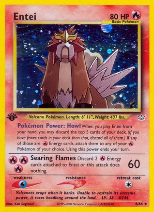 [PKM] Entei (6/64) [Neo Revelation 1st Edition]