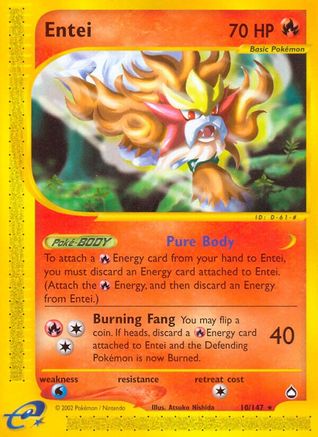 [PKM] Entei (10/147) [Aquapolis]