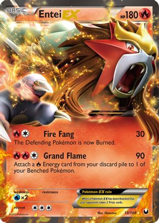 [PKM] Entei EX (13/108) [Black & White: Dark Explorers]