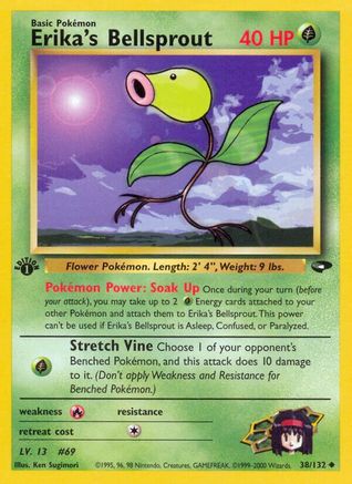 [PKM] Erika's Bellsprout (38/132) [Gym Challenge 1st Edition]