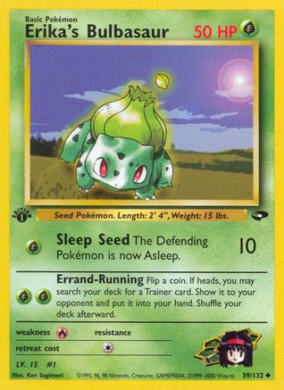 [PKM] Erika's Bulbasaur (39/132) [Gym Challenge 1st Edition]