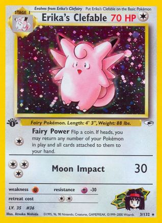 [PKM] Erika's Clefable (3/132) [Gym Heroes 1st Edition]