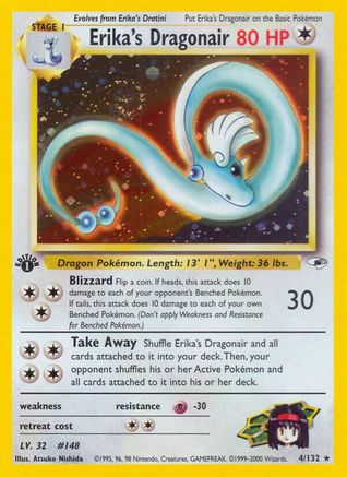 [PKM] Erika's Dragonair (4/132) [Gym Heroes 1st Edition]