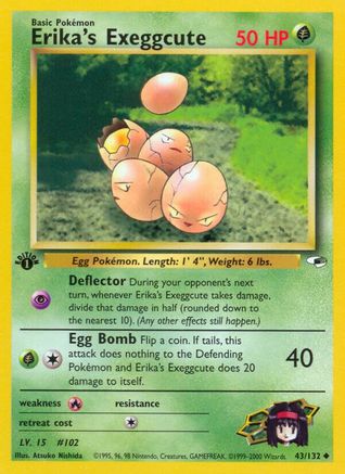 [PKM] Erika's Exeggcute (43/132) [Gym Heroes 1st Edition]