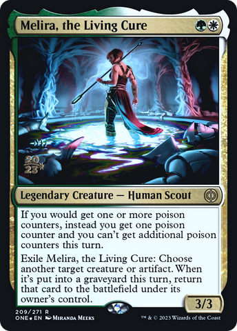 {R} Melira, the Living Cure [Phyrexia: All Will Be One Prerelease Promos][PR ONE 209]