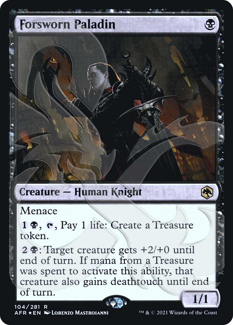 {R} Forsworn Paladin (Ampersand Promo) [Dungeons & Dragons: Adventures in the Forgotten Realms Promos][AMP AFR 104]