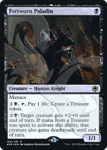 {R} Forsworn Paladin (Ampersand Promo) [Dungeons & Dragons: Adventures in the Forgotten Realms Promos][AMP AFR 104]