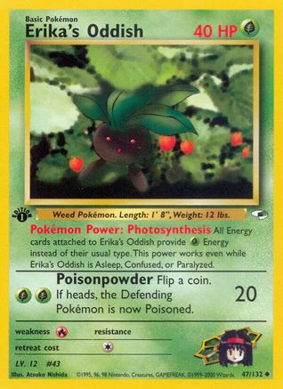 [PKM] Erika's Oddish (47/132) [Gym Heroes 1st Edition]