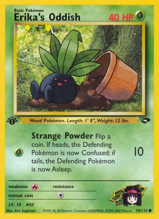 [PKM] Erika's Oddish (70/132) [Gym Challenge 1st Edition]