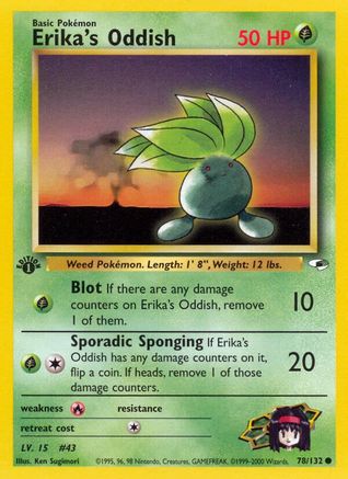 [PKM] Erika's Oddish (78/132) [Gym Heroes 1st Edition]