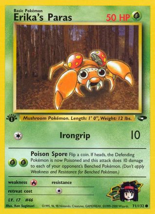 [PKM] Erika's Paras (71/132) [Gym Challenge 1st Edition]
