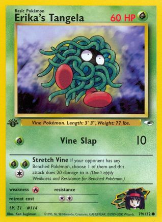[PKM] Erika's Tangela (79/132) [Gym Heroes 1st Edition]