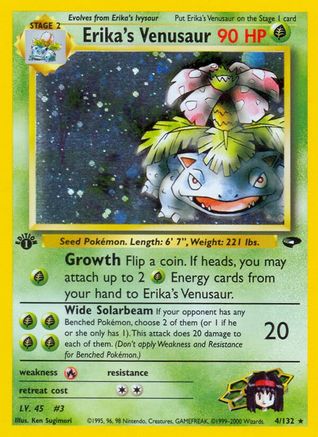 [PKM] Erika's Venusaur (4/132) [Gym Challenge Unlimited]