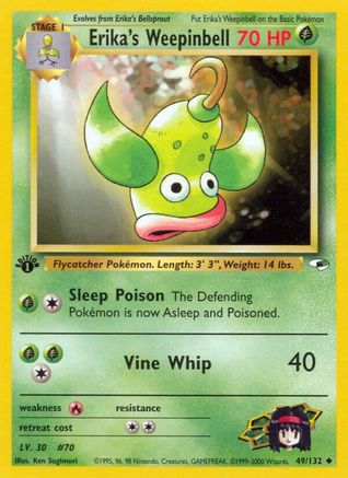 [PKM] Erika's Weepinbell (49/132) [Gym Heroes 1st Edition]
