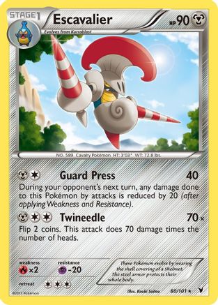 [PKM-R] Escavalier (80/101) [Black & White: Noble Victories]