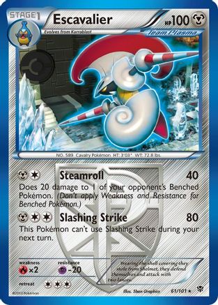 [PKM] Escavalier (61/101) [Black & White: Plasma Blast]