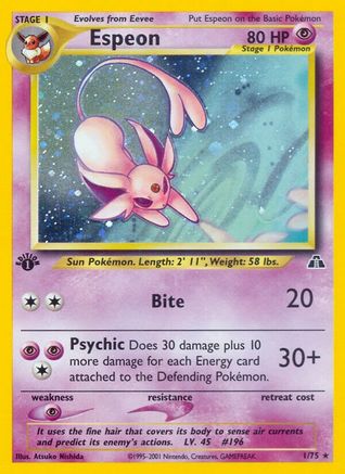 [PKM-R] Espeon (1/75) [Neo Discovery Unlimited]