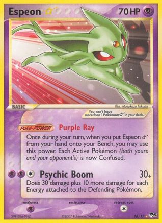 [PKM-R] Espeon Star (16/17) [POP Series 5]
