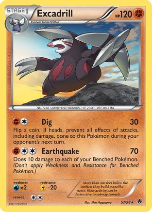 [PKM] Excadrill (57/98) [Black & White: Emerging Powers]