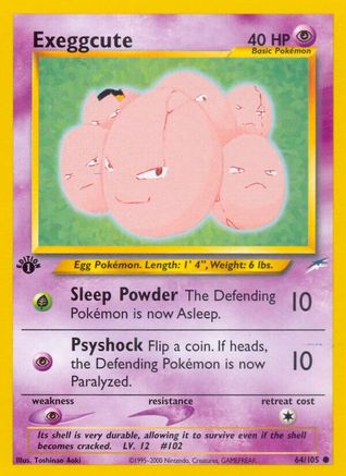[PKM] Exeggcute (64/105) [Neo Destiny 1st Edition]