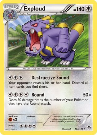 [PKM] Exploud (107/135) [Black & White: Plasma Storm]