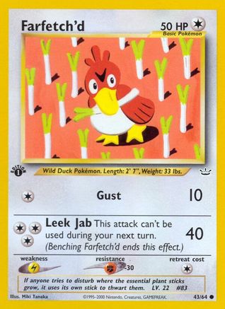 [PKM] Farfetch'd (43/64) [Neo Revelation 1st Edition]