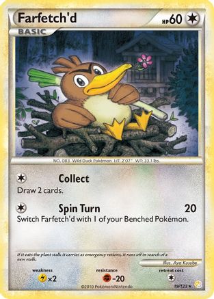 [PKM] Farfetch'd (19/123) [HeartGold & SoulSilver: Base Set]