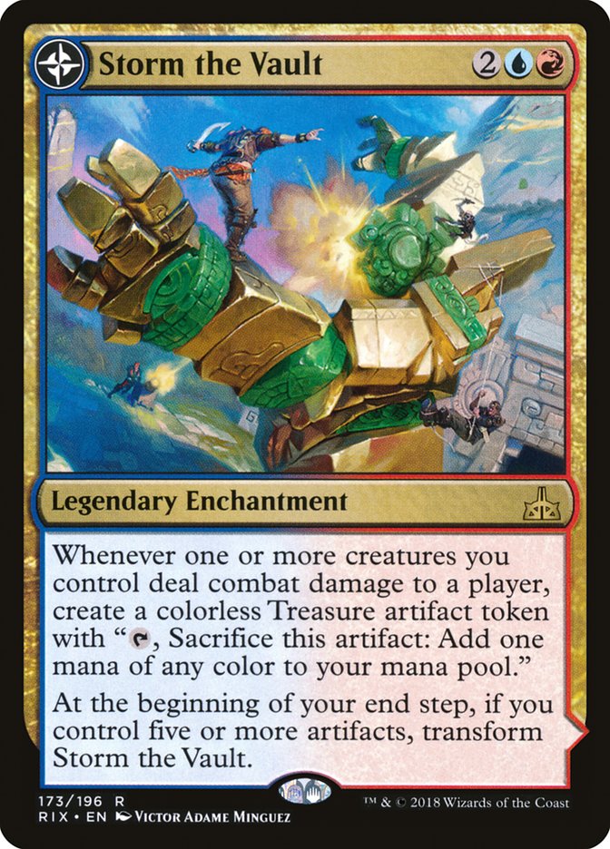 {R} Storm the Vault // Vault of Catlacan [Rivals of Ixalan][RIX 173]