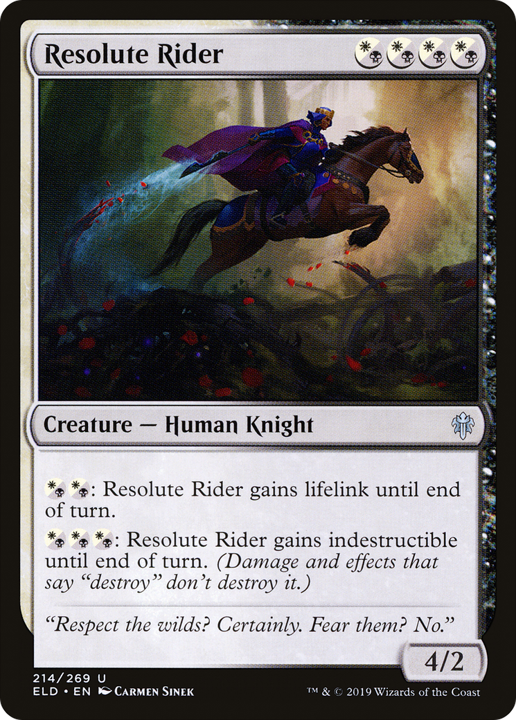 {C} Resolute Rider [Throne of Eldraine][ELD 214]
